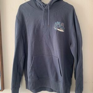 Hurley Men's Dark Gray Hoodie with Logo